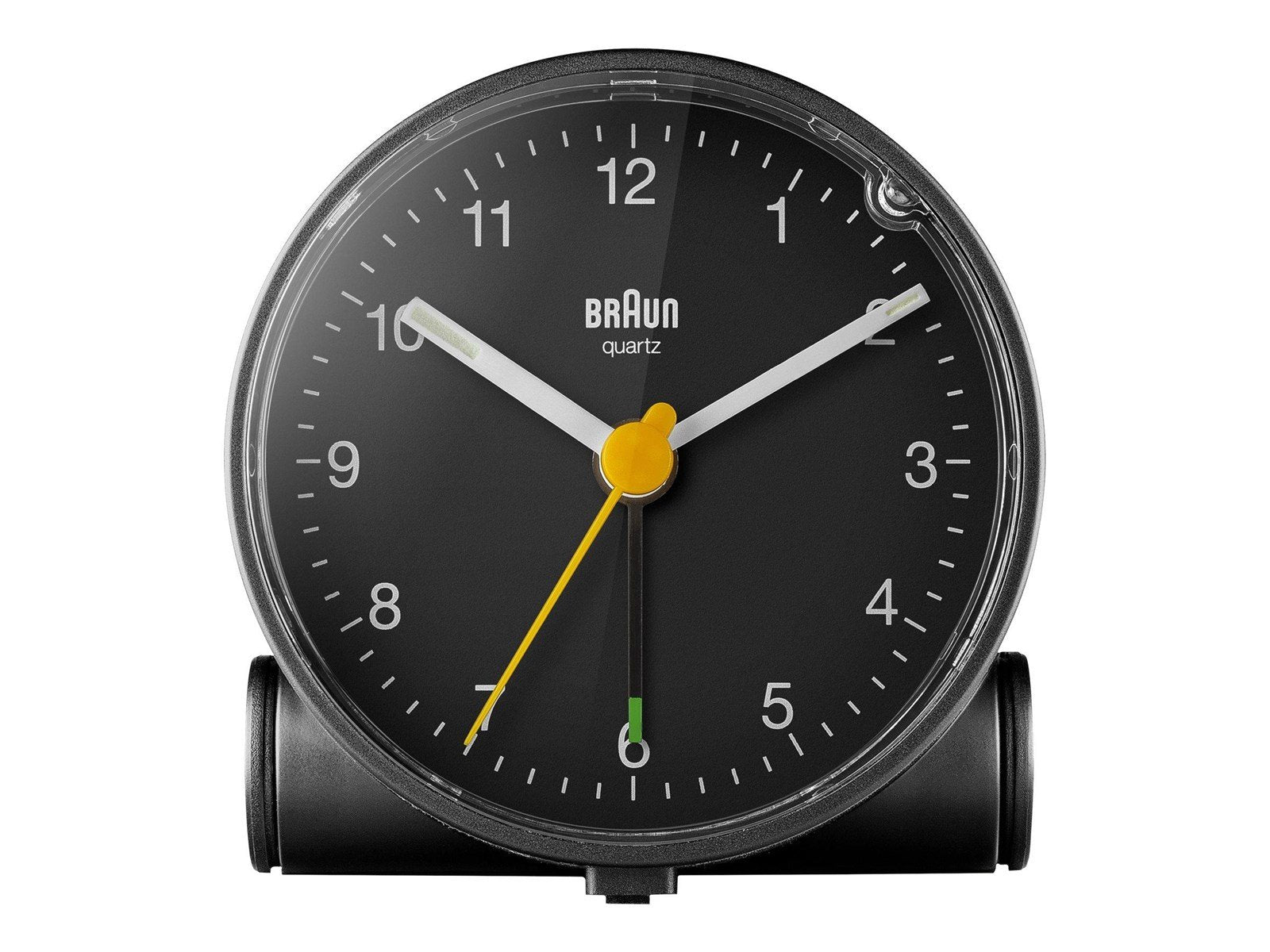 Braun BC01 - alarm clock - round - quartz - desktop - black Braun BC01 - alarm clock - round - quartz - desktop - black